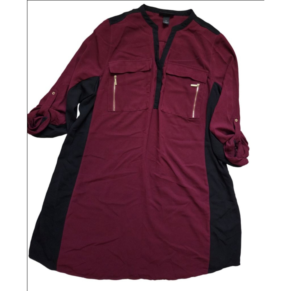 Women's Lane Bryant Burgundy Blouse Size 28